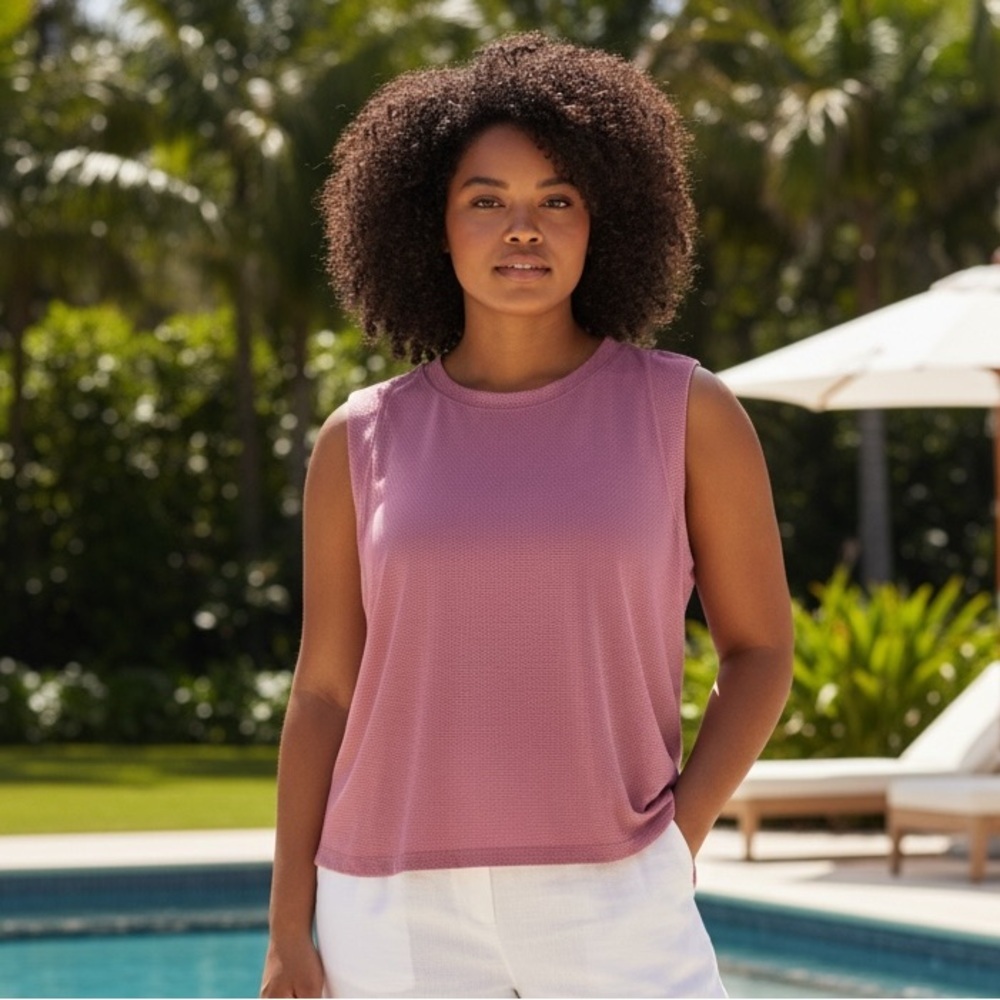 CALIA CARRIE UNDERWOOD SLEEVELESS PINK ATHLETIC WORKOUT RELAXED FIT TOP SZ XXL